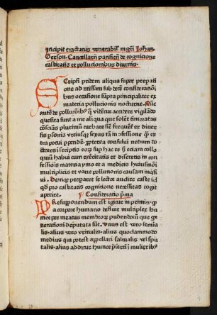 De cognitione castitatis et pollutionibus diurnis