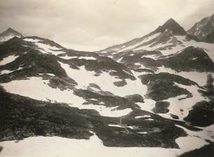 Ostalpen. Hohe Tauern. Kalser Törl im Norden. Übergang aus dem Stubachtal in das Kalsertal