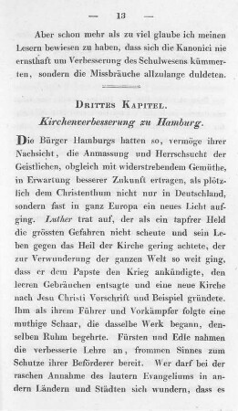 Drittes Kapitel. Kirchenverbesserung zu Hamburg.
