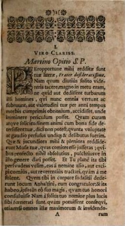 Cl. Viri Augusti Buchneri Epistolae, Opus posthumum. 1