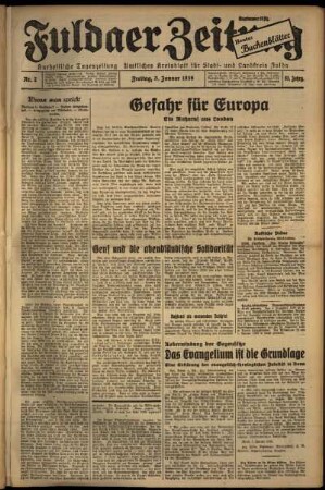 Ausgabe vom Freitag, den 03. Januar 1936.