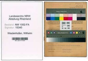 Entnazifizierung Wilhelm Wiedenhofen, geb. 10.09.1896 (Prokurist)