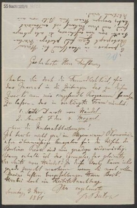 Brief an Adolph Fürstner : 03.11.1861