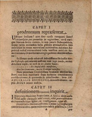Disputatio Medica Inauguralis De Morbo Castrensi Seu Hungarico