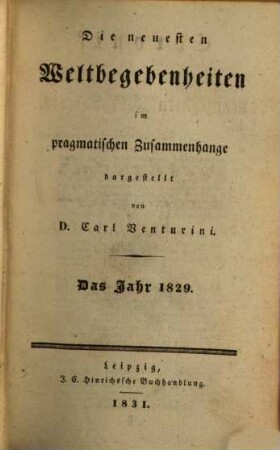 Chronik des neunzehnten Jahrhunderts. 4. 1829 (1831)