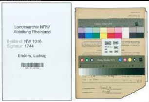 Entnazifizierung Ludwig Enders , geb. 28.11.1905 (Gaertner)