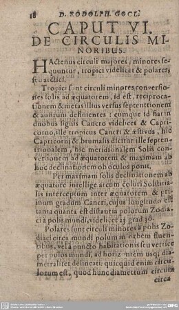CAPUT VI. DE CIRCULIS MINORIBUS.