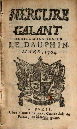 Le mercure galant. 1704, 3
