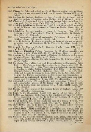 Antiquarischer Anzeiger von Joseph Baer & Co., Frankfurt a.M.. 296. 1880, Januar