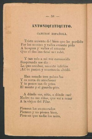 Antoniquitiquito. : Canción española.