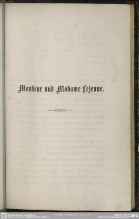 Monsieur und Madame Lejeune