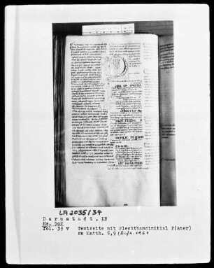 Evangelium secundum Matthaeum cum glossa ordinaria — Initiale P(ater), Folio 39verso