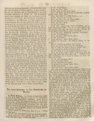187-188 Die neue Liturgie in der Domkirche zu Berlin