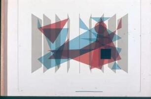 Bauhaus - Foliencollage. Farbfolien. (um 1965; H. Rose)