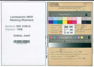 Entnazifizierung Josef Gottlob , geb. 12.03.1893 (Sachbearbeiter)