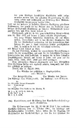 Vorbildung und Prüfung der Apotheker-Lehrlinge und -Gehülfen : [II. Akademien und Universitäten]