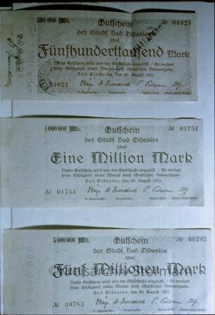 Heimatmuseum: Oldesloer Notgeld (1923)