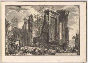 Altra veduta del tempio della Sibilla in Tivoli (Andere Ansicht des Sibyllen-Tempels in Tivoli), aus der Folge "Vedute di Roma"