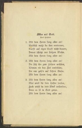 Alles mit Gott