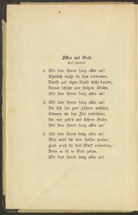 Alles mit Gott