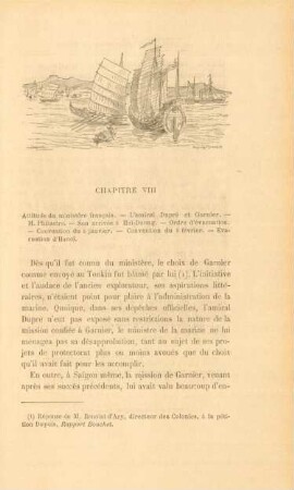 Chapitre VIII. Attitude du ministère francais. - ...