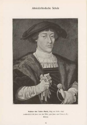 (wahrscheinlich) Joos van der Beke, gen. Joos van Cleve d. Ä.) Bildnis