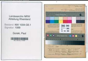 Entnazifizierung Paul Gorski , geb. 21.07.1911 (Wachmann)