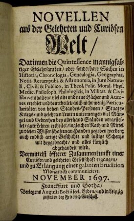 November, 1697.