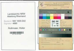 Entnazifizierung Walter Roithmaier , geb. 30.05.1908 ()