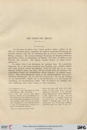 Die ionische Säule