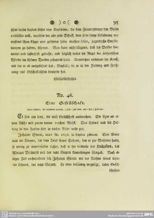 No. 46. [Johann Steen] Eine Gesellschaft