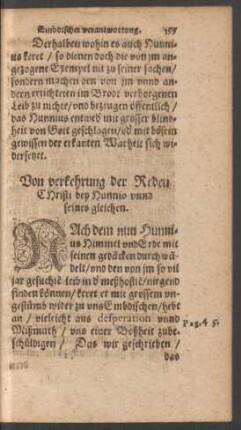 Von verkehrung der Reden Christi ...