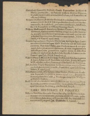 Libri Historici Et Politici.