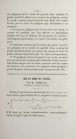 Sur la série de Taylor.