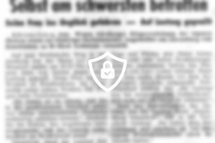 Selbst am schwersten betroffen