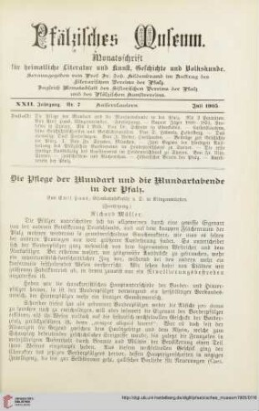 Nr. 7 (Juli 1905)