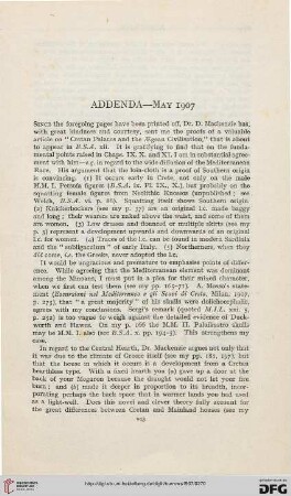Addenda - May 1907