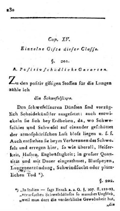 Cap. XV. Einzelne Gifte dieser Classe.