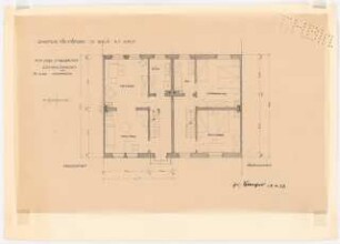 Einfamilienhaus, Schopfheim: Grundriss EG, OG 1:50