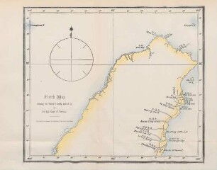 Sketch map showing the territory lately opened up on the east coast of Formosa