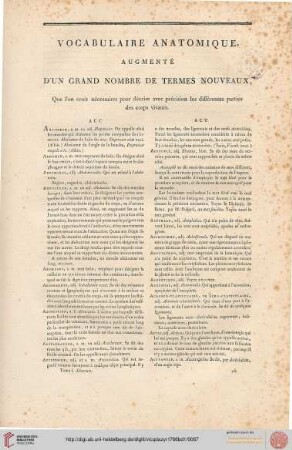 Vocabulaire anatomique, augmenté d’un grand nombre de termes nouveaux […]