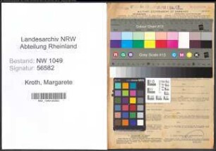 Entnazifizierung Margarete Kroth , geb. 21.03.1906 (Lehrerin)