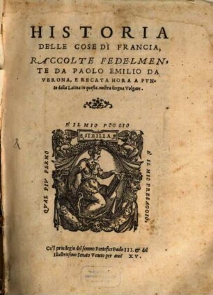 Historia Delle Cose Di Francia