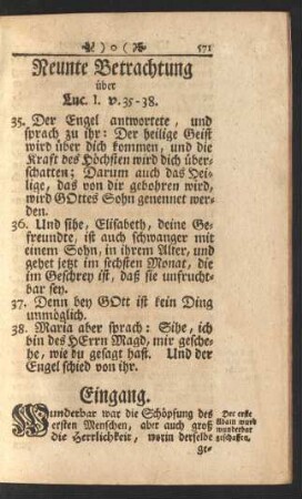 Neunte Betrachtung