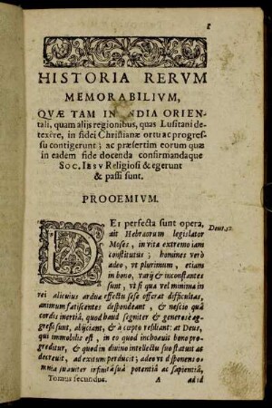 [Liber Primus.] Historia Rerum Memorabilium [...]