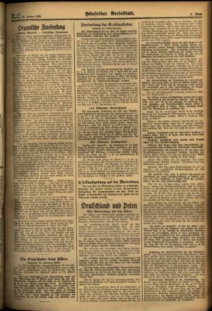 Zweite Ausgabe vom Montag, den 28. Januar 1935.