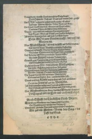 Grab-Schrifft des Türckischen Groß-Veziers.
