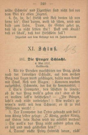 XI. Schluß