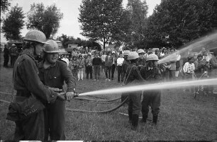 Jubiläums-Schauübung der Jugendabteilung der Freiwilligen Feuerwehr Daxlanden anlässlich ihres 100jährigen Jubiläums