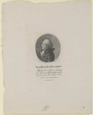 Bildnis des Iean Bapt. Ios. Delambre